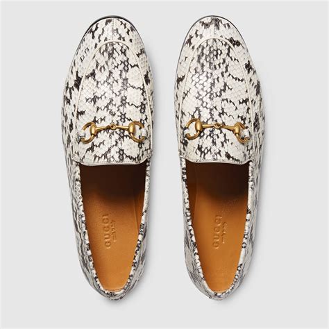 gucci classic loafer black women|Gucci snakeskin loafers.